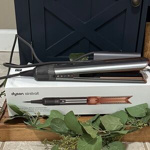 Dyson AirStrait Hair Styler - Silver and Copper